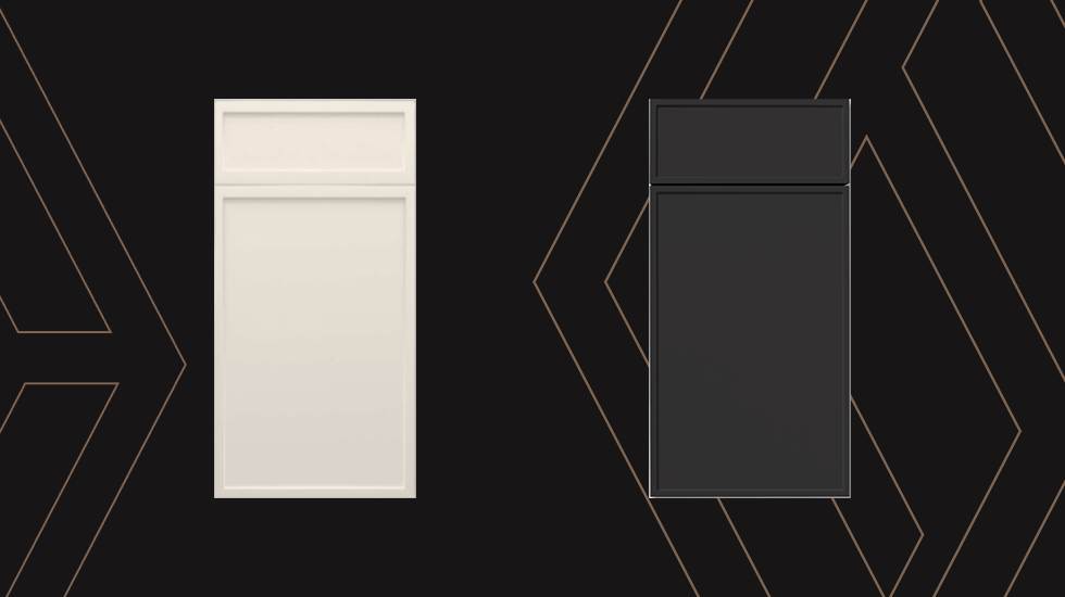 silm black & white cabinet sample