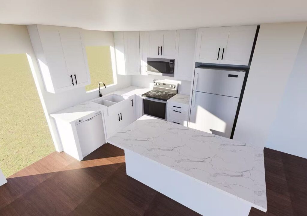 white shaker style