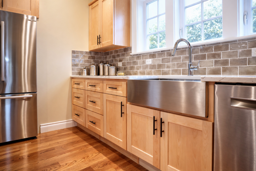 sunny maple kitchen